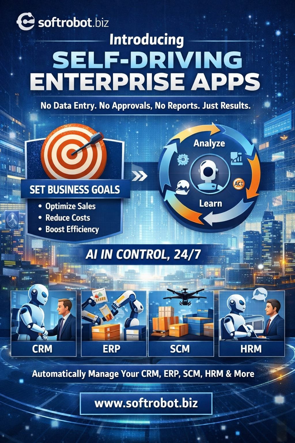 Self-Driving Enterprise Apps - No Data Entry. No Approvals. No Reports. No SAP. Just Results.